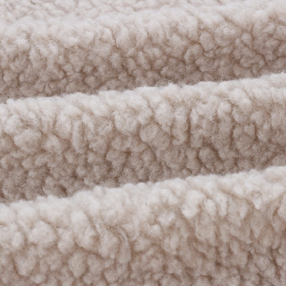 Taupe Teddy Coat with zippered tailored front - Picture 5 of 5